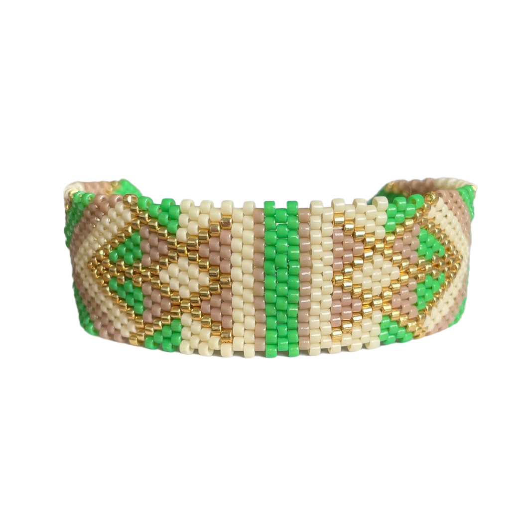 Pulsera Verde Beige