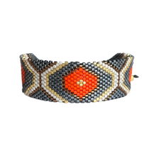 Cargar imagen en el visor de la galería, Pulsera gris naranja
