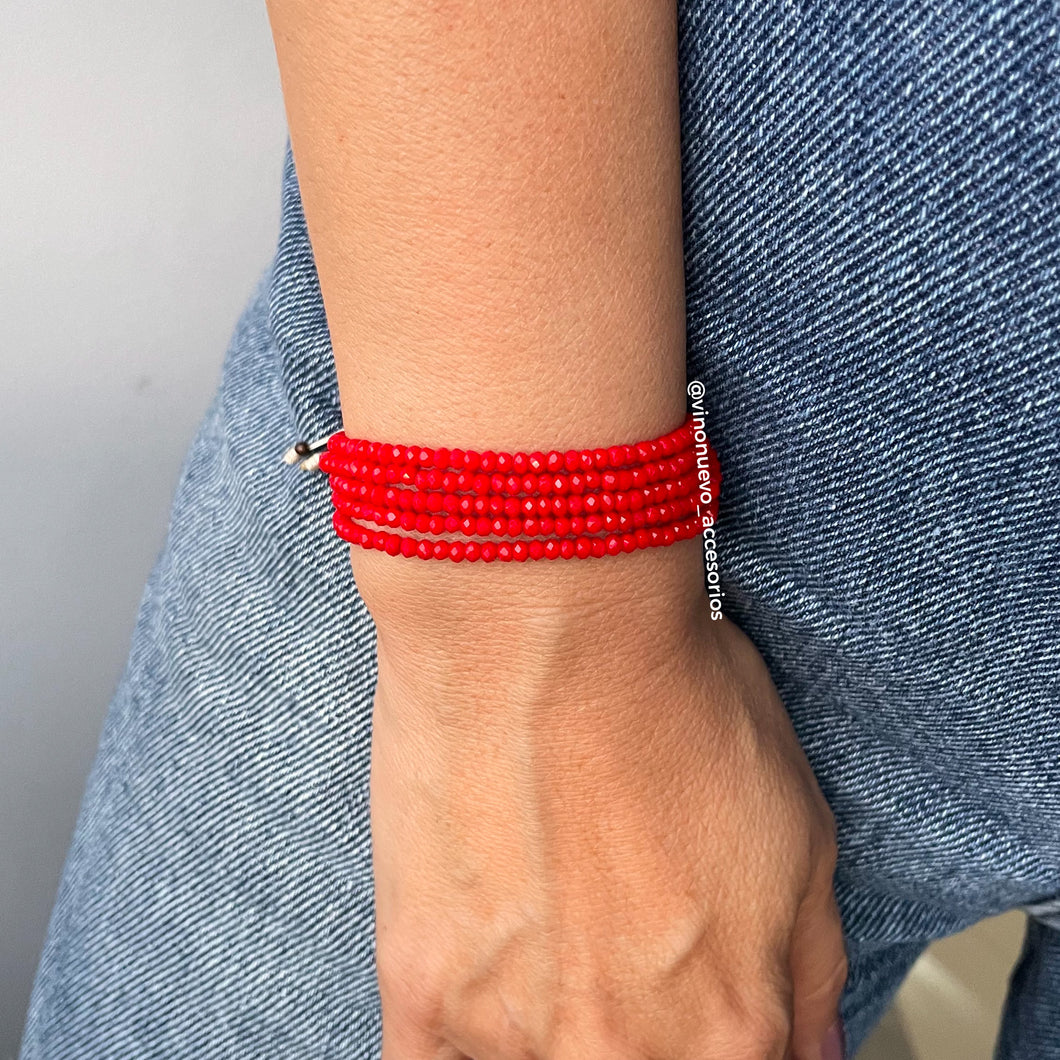 Pulsera Muranos Rojo