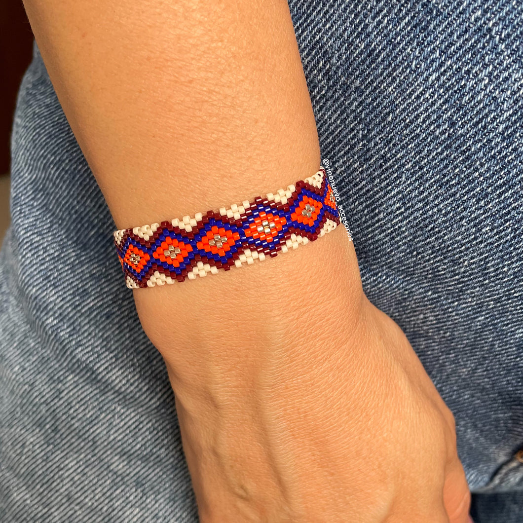 Pulsera Naranja Azul