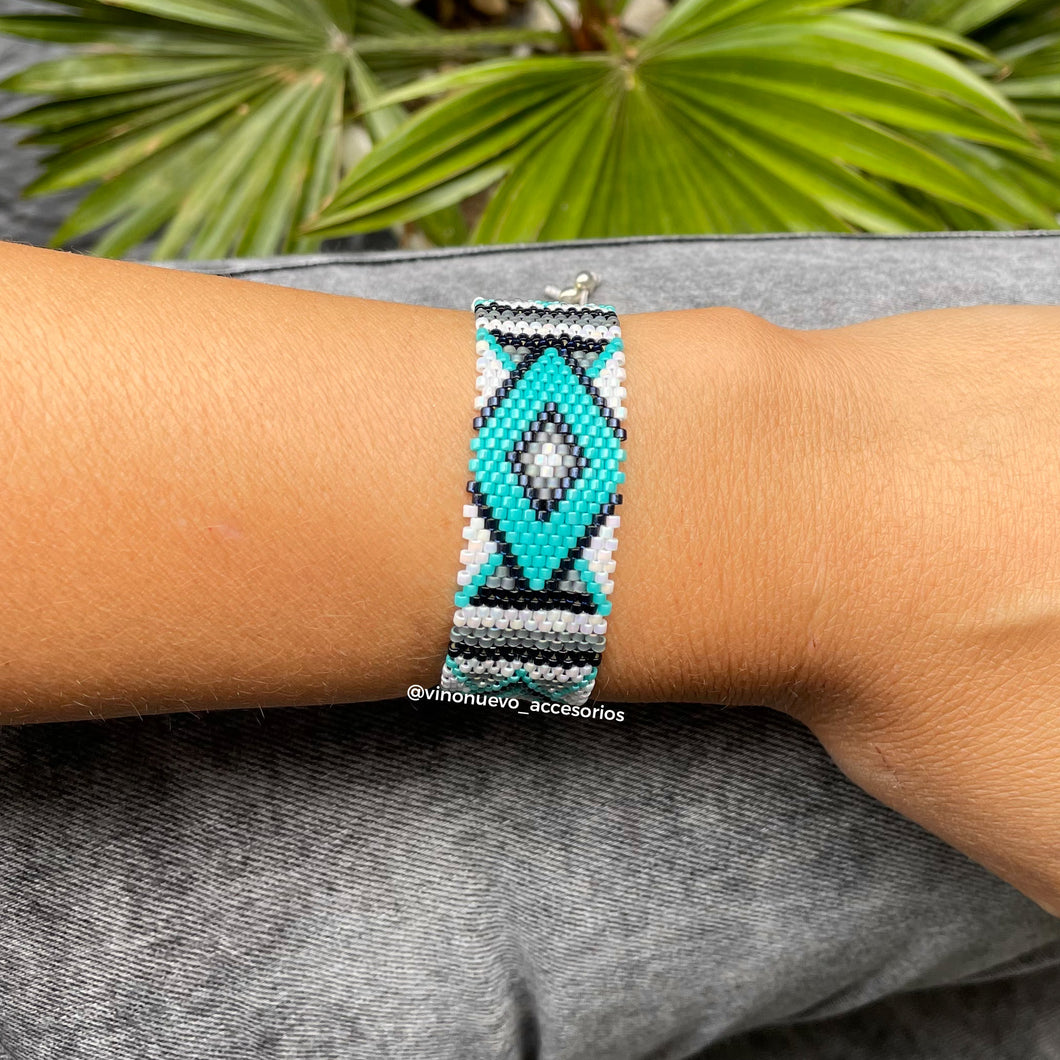 Pulsera agua marina